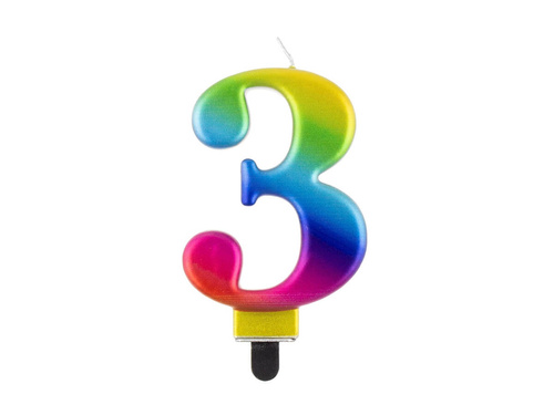 Galaxis számgyertya - 3 - három