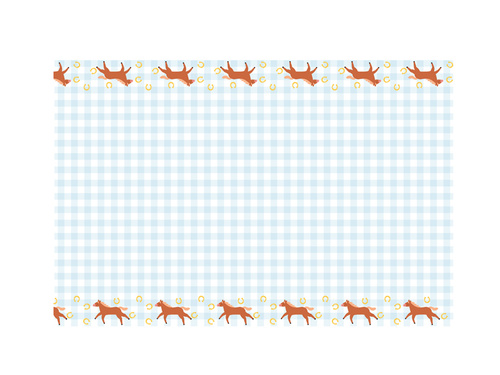 Születésnapi terítő Lovak - 120 x 180 cm - 1 db.