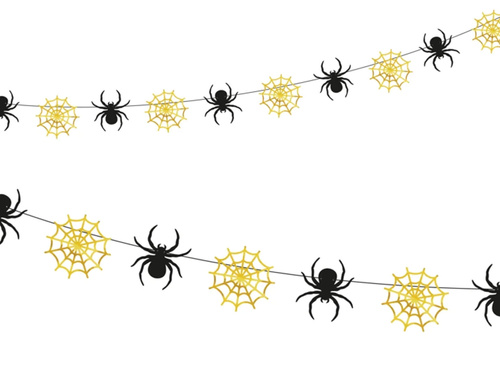 Pókháló és pók füzér - 1 db.