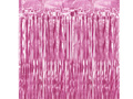 Függöny - ajtófüggöny rózsaszín metál - 250 cm x 100 cm