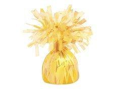 Fóliasúly héliummal töltött léggömbökhöz - sárga - 176 g.