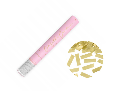 Lövőcső - arany konfetti - 40 cm - 1 db.