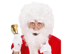 Mikulás paróka szakállal - 1 db.