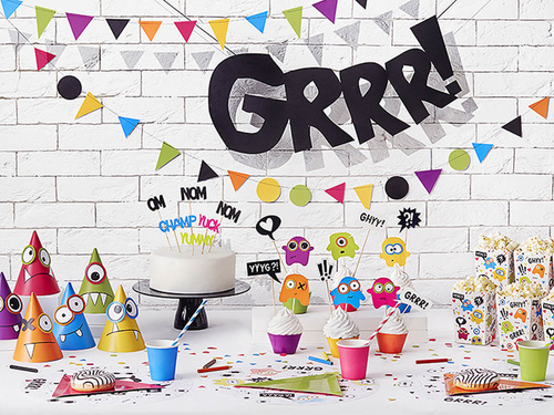 Szörny papírkupakok - 6 db.