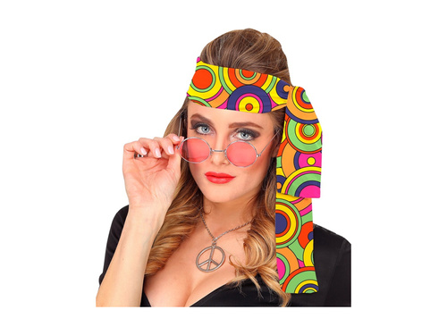 Sárga körök fejpánt 1970-es évek.