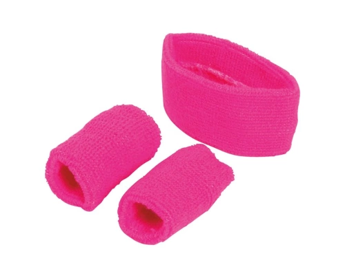 Disco 80-as évek rózsaszín karszalagok - 3 db.