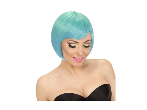 Divat paróka melange zöld-kék