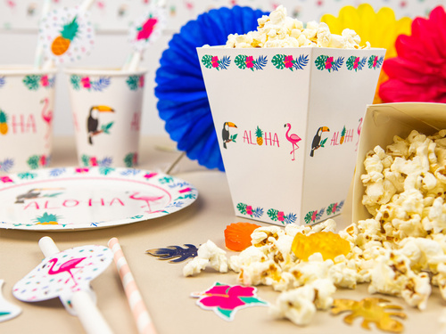 Aloha Party popcorn dobozok - 6 db.