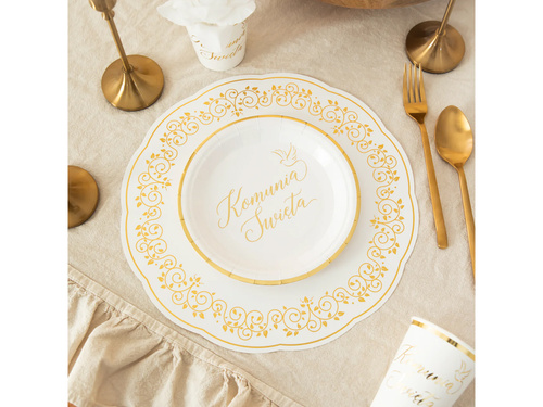 Papírtányérok szentáldozáshoz - 18 cm - 6 db.