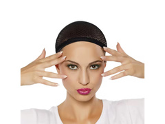 Fekete parókasapka - 1 db.