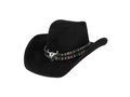 Django cowboy kalap fekete - 1 db.