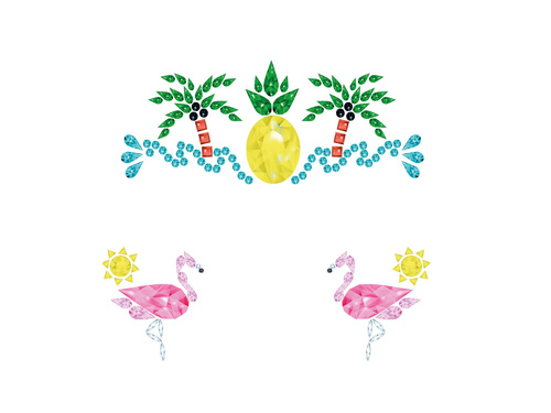 Öntapadós arcmatricák Trópusi sziget