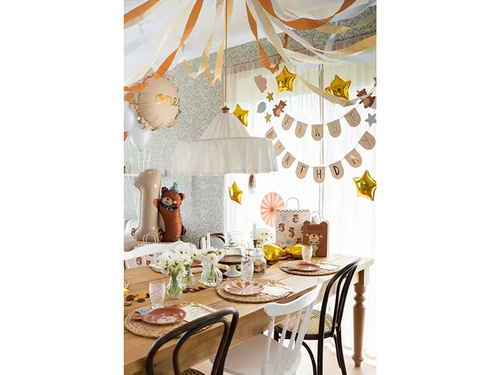 Első születésnapi banner egyéves mackónak - 255 cm - 1 db.