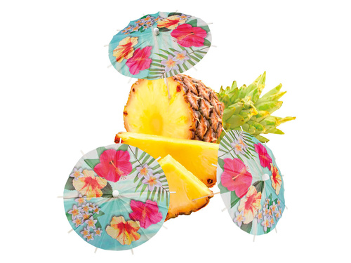 Paradicsom papír esernyők - 18 cm - 6 db.