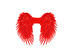 Piros összecsukható tollszárnyak 80×60 cm