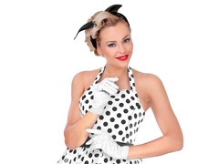 Farsangi kesztyű fehér rövid