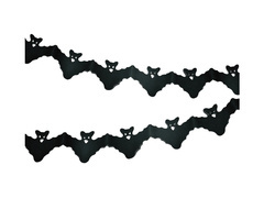 Halloween denevér füzér - 260 cm - 1 db.