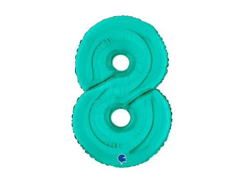 8-as számú türkiz fólialufi - 26" - 1 db.