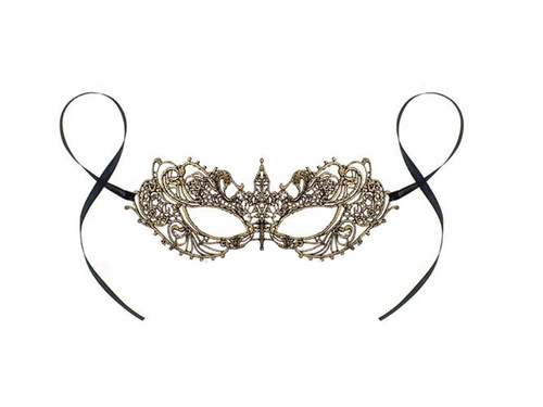 Golden Magic áttört farsangi maszk - 1 db.