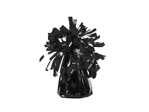 Fóliasúly héliummal töltött léggömbökhöz - fekete - 100 g.