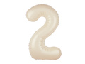 Fólialufi krémszínű lufi 2 - 100 cm - 1 db.