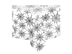 Fóliás terítő Pókhálók fehér - 137 x 274 cm - 1 db.