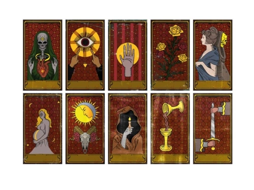 Voodoo kártyák - 10 db.