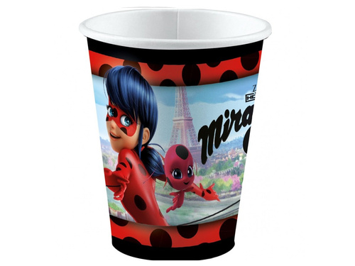 Miraculum születésnapi poharak, tányérok és papírszalvéták készlet + terítő - 37 db.