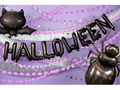 Fólia lufi Halloween jel fekete - 46 cm