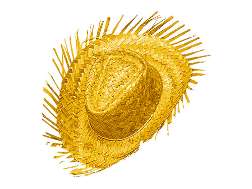 Hawaii kalap sárga - 1 db.