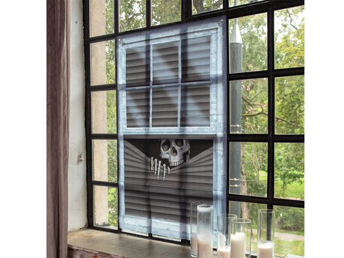 Ablak dekoráció Csontváz - 80x120 cm - 1 db.