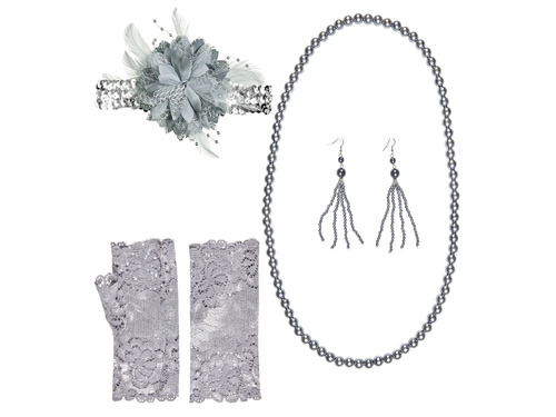 Retro ezüst szett - 1 szett.