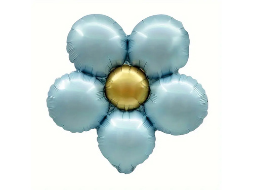 Kék virágos fólialufi - 40 cm - 3 db.