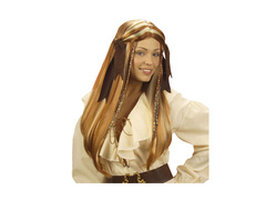 Karibi kalóz paróka szarvasbőr szalagokkal