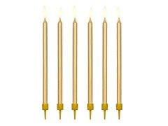 Arany születésnapi gyertyák - 12 db.