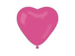 Rózsaszín szívek latex lufi - 10 db.