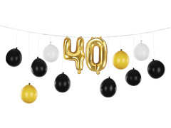 40. születésnapi lufi készlet - 1 készlet