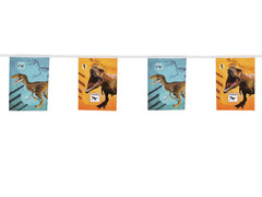 T-Rex papír zászló banner - 3 m - 1 db.