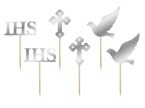 Muffin dekorációk 1. szentáldozás - 6 db.
