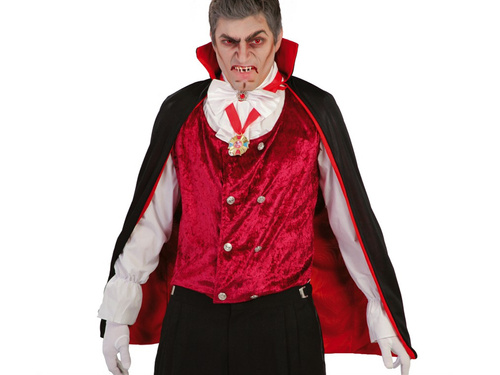 Vámpír köpeny jelmez fekete