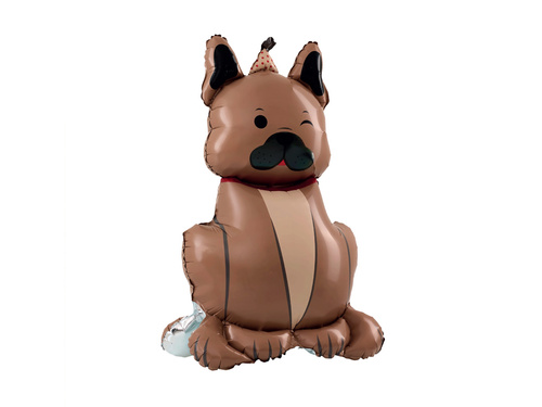 Fólialufi álló bulldog kutya - 60x98 cm - 1 db.