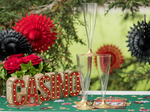 Arany pezsgőspoharak - 140 ml - 10 db.