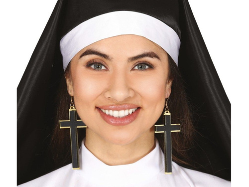 Halloween kereszt fülbevaló - 1 db.