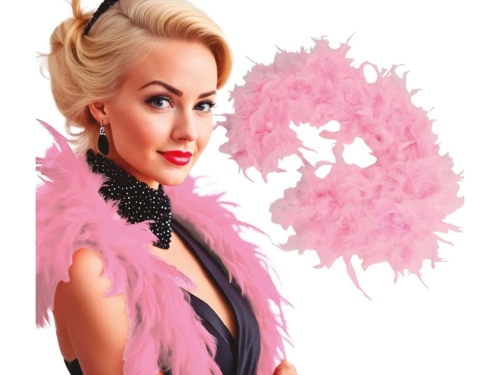 Toll boa - rózsaszín - 180 cm