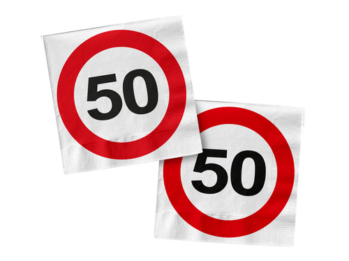 50. tiltó tábla szalvéták - 33 cm - 20 db.