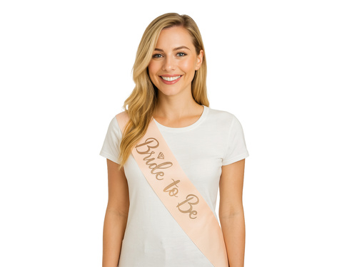 Arany szíj menyasszonyi felirattal - 1 db.