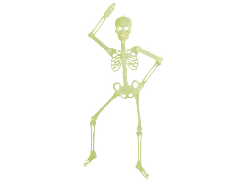 Fluoreszkáló függő dekoráció Skeleton - 92 cm - 1 db.