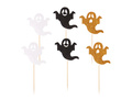 Halloween szellem cupcake picks - 6 db.