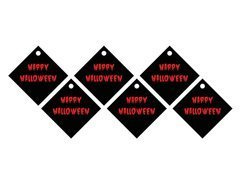 Palack medálok szalaggal Bloody Halloween - 12 db.