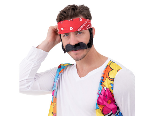 Fekete bajusz és bajusz - 1 op.